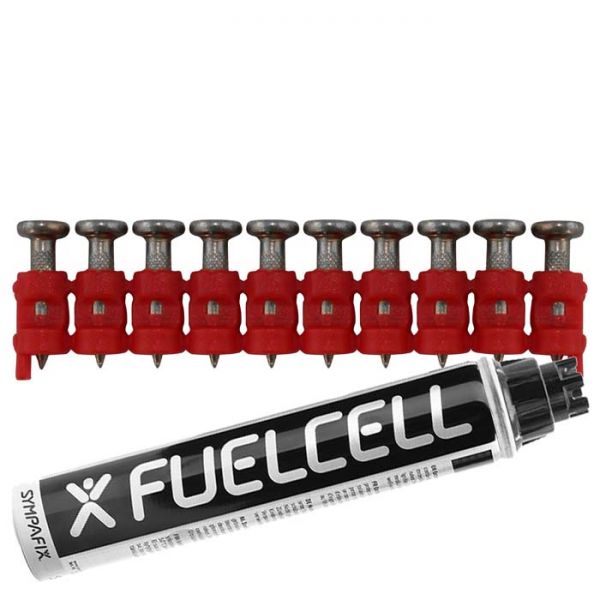 Fuel Cell Pack Betonnägel C5-3,0×19 XH NK (Extra harter Stahl/verzinkt) inkl. Gas