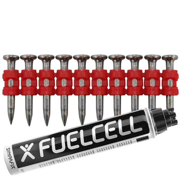 Fuel Cell Pack Betonnägel C5-3,0×27 XH NK (Extra harter Stahl/verzinkt) inkl. Gas